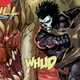 Shadowman punching the hell out of a swamp demon.